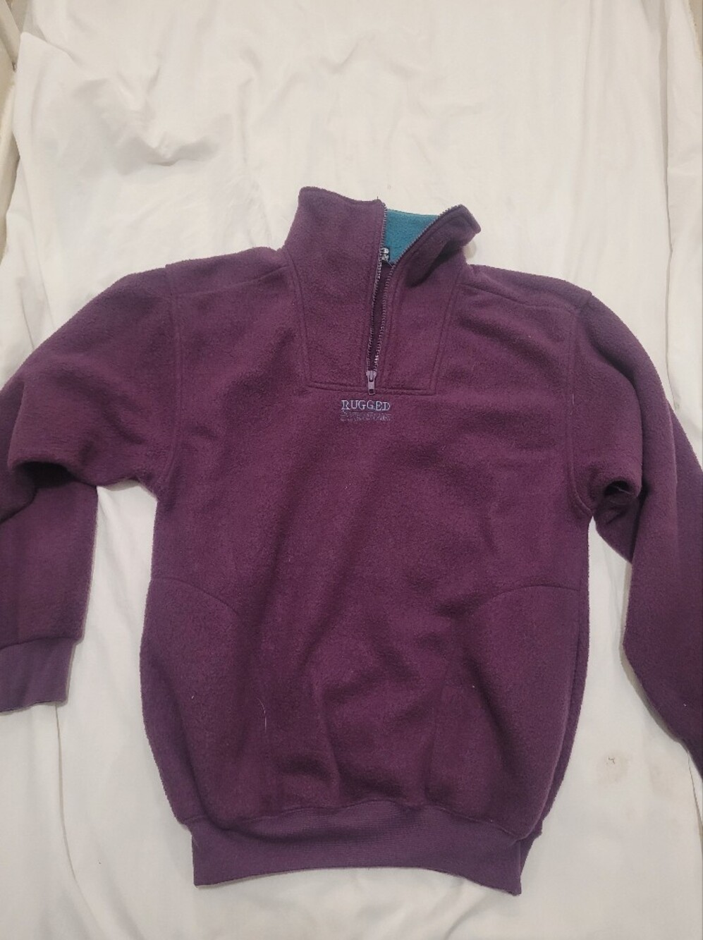 Vintage Plum Half-Zip Fleece Pullover